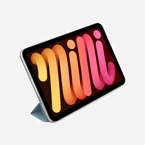 Apple Smart Folio MC2U4ZM/A Bleu pour iPad mini 6 (8.3") - Étui magnétique 2 positions support lecture/écriture - Fonction Marche/Veille Automatique - Miniature 2