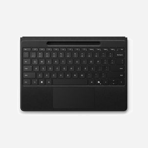 Microsoft Surface Pro Flex Clavier Français Bluetooth Noir - Alcantara, Rétroéclairage, Pavé Tactile, Batterie 513mAh, Portée 10m - Compatibilité Surface Pro 8/9/10/11