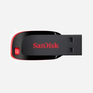 SanDisk Cruzer Blade 16Go USB 2.0 Type-A Noir/Rouge - Dimensions 41.5x17.6x7.4mm, compatible Windows/macOS, Température opération 0-35°C - Miniature 3