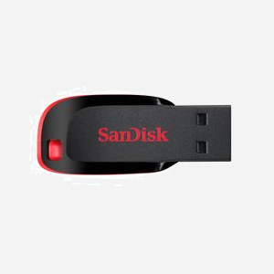 SanDisk Cruzer Blade 16Go USB 2.0 Type-A Noir/Rouge - Dimensions 41.5x17.6x7.4mm, compatible Windows/macOS, Température opération 0-35°C - Miniature 4