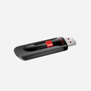 SanDisk Cruzer Glide 32Go USB 2.0 Type-A Noir/Rouge, format Slide, Protection par mot de passe, compatible Windows/macOS, logiciel SanDisk SecureAccess - Miniature 2