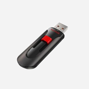 SanDisk Cruzer Glide SDCZ60-064G-B35 Clé USB 64Go USB 2.0 Type-A Noir/Rouge Slide, Sécurité AES 128-bit, Compatible Windows/macOS - Miniature 3