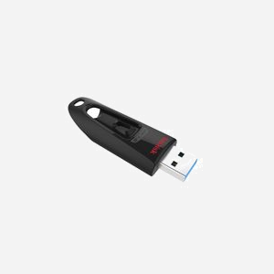 SanDisk Ultra 16 Go USB 3.2 Gen 1 (3.1 Gen 1) Type-A Noir - Vitesse lecture 100 Mo/s - Logiciel SanDisk SecureAccess - Compatible Windows/macOS - Miniature 2