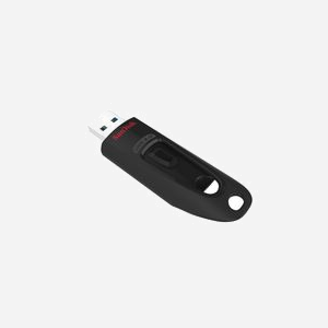 SanDisk Ultra 16 Go USB 3.2 Gen 1 (3.1 Gen 1) Type-A Noir - Vitesse lecture 100 Mo/s - Logiciel SanDisk SecureAccess - Compatible Windows/macOS - Miniature 3