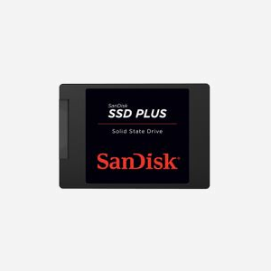 SanDisk SSD Plus 480 Go 2.5" SATA III SLC - Lecture 535 Mo/s, Écriture 445 Mo/s, 6 Gbit/s - SDSSDA-480G-G26 pour PC et ordinateur portable