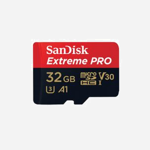 SanDisk Extreme Pro 32GB MicroSDHC UHS-I U3 V30 - Lecture 100MB/s, Écriture 90MB/s - Classe 10 - Résistant Chocs/Température/Eau