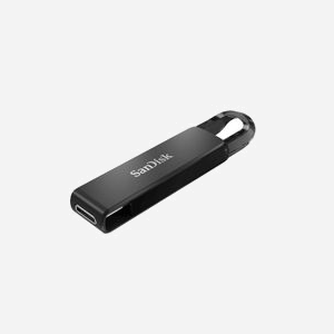 SanDisk SDCZ460-256G-G46 Clé USB 256Go USB Type-C 3.2 Gen 1 (3.1 Gen 1) 150Mo/s Format Slide Noir, dimensions 59.4x12.6x8.56mm - Miniature 2