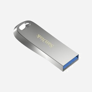 SanDisk Ultra Luxe 64 Go USB Type-A 3.2 Gen 1 (3.1 Gen 1) 150 Mo/s Argent - Lecteur Flash USB sans Capuchon, Protection par Mot de Passe - Miniature 4