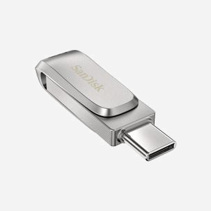 SanDisk Ultra Dual Drive Luxe 128Go USB Type-A/Type-C 3.2 Gen 1, Acier Inox, Lect. 150Mo/s, Compatible Windows/macOS, Format Pivotant - Miniature 3
