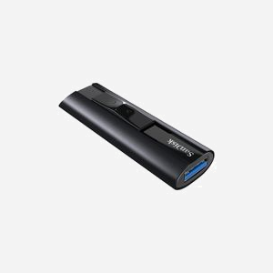 SanDisk Extreme PRO 1To USB Type-A 3.2 Gen 1 Slide Noir - Lecture 420Mo/s, Ecriture 380Mo/s, AES 128-bit, Aluminium, 21x71x11mm - SDCZ880-1T00-G46 - Miniature 4