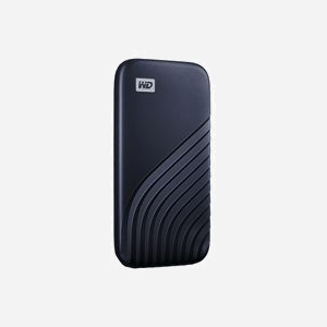 Western Digital My Passport SSD 2To USB Type-C 3.2 Gen 2 Bleu, NVMe, Lecture 1050Mo/s, Écriture 1000Mo/s, Chiffrement Matériel AES 256-bit, compatible macOS/Windows - Miniature 2