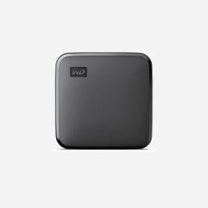 Western Digital SSD Externe 480 Go WDBAYN4800ABK-WESN USB Micro-B, Lecture 400 Mo/s, Compatible Windows/macOS, 64.5x64.5x8.63mm, Noir
