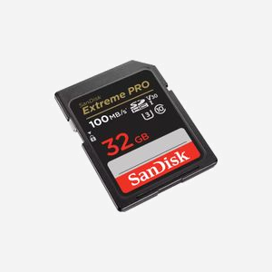 Carte Flash SanDisk Extreme PRO 32Go SDHC UHS-I Classe 10, 200Mo/s Lecture, 90Mo/s Écriture, U3/V30, Résistante aux chocs/eau/rayons X