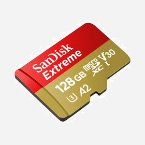 SanDisk MicroSDXC 128Go Extreme, 160Mo/s Lecture, 90Mo/s Ecriture, UHS-I U3, V30, A2, incl. Adaptateur SD, -25°C à 85°C, SDSQXAA-128G-GN6AA - Miniature 2