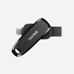 SanDisk Ultra Dual Drive Luxe 512GB USB Type-C 3.2 Gen 1, 100MB/s, Format Pivotant, Noir, Dimensions 70x18x11mm, Poids 12g, Temp. 0-45°C - Miniature 1
