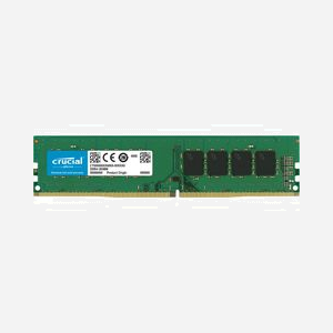 Crucial CT32G4DFD832A - Module Mémoire 32GB DDR4 3200MHz DIMM 288-pin, Unbuffered, CL22, 1.2V pour PC/Serveur - Simple Canal