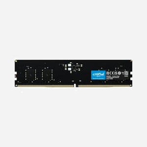 Crucial RAM 8GB DDR5-5600 CL46 ECC Unbuffered 1x8GB CT8G56C46U5, Compatible Intel XMP 3.0 et AMD EXPO 1.0, Tension 1.1V