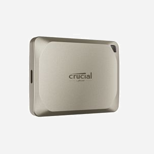 Crucial X9 Pro 1 To SSD Externe USB Type-C 3.2 Gen 2, 1050 Mo/s Lecture/Écriture, Aluminium Beige, IP55, Compatible macOS - Miniature 1