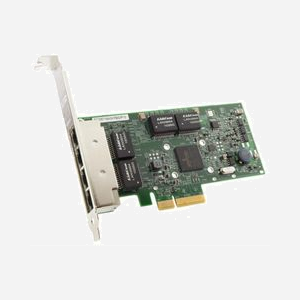 Carte Réseau Broadcom BCM5719-4P PCIe 2.0 x4 Gigabit Ethernet 10/100/1000BaseT(X) Quad Port RJ-45, Serveur, Jumbo Frames 1500, Wake-on-LAN - Miniature 1