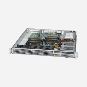 Supermicro CSE-514-505 Châssis Serveur 1U Blanc - Alimentation 500W, 2x 2.5", EATX, 2 Slots d'Extension, 437x429x43mm, 4 Ventilateurs 40mm PWM - Miniature 1