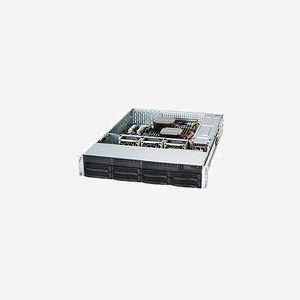 Supermicro CSE-825TQC-600LPB Châssis Serveur Rack 2U Noir, Alimentation 600W Redondante, 10 baies 3.5", EATX, 7 Slots d'Extension, 437x647x89mm