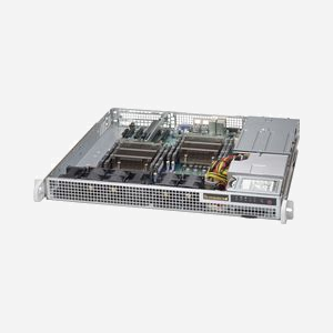 Supermicro SuperChassis 514-R407C 1U Rack - Alimentation 400W Redondante 80 PLUS Platinum - Supports Disques 2.5" - Carte mère EATX - Gris