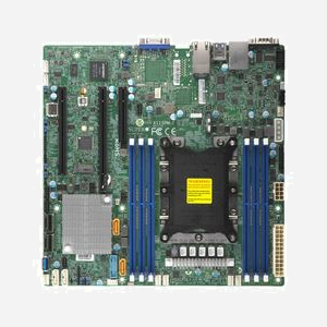 Supermicro X11SPM-F : Carte mère micro ATX Intel C621, Socket LGA 3647, DDR4 ECC 768GB max, SATA III RAID 0/1/5/10, Aspeed AST2500