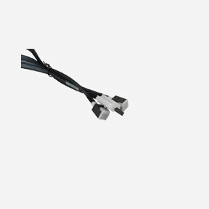Câble Supermicro CBL-SAST-0826 Serial Attached SCSI (SAS) 0.7m, Connecteur 1 Slimline SAS, Connecteur 2 2x MiniSAS, Noir - Miniature 2
