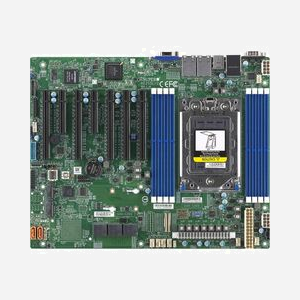 Supermicro MBD-H12SSL-I-O Carte Mère Serveur ATX AMD EPYC Socket SP3 DDR4 ECC DIMM Octa-Channel 2To M.2 SATA III RAID 0/1/10 Dual Gigabit Ethernet