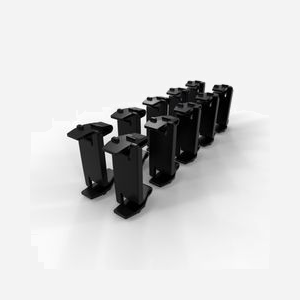 PATCHBOX PBXBLIND Panneau Plein pour Patchbox.one, Noir, POM, 17x26x43mm, Lot de 10 Pièces pour Optimisation Flux d'Air en Rack Réseau - Miniature 3