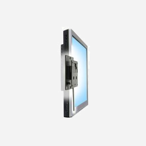 Ergotron FX30 Support Mural Fixe 68.6cm (27") Noir, Charge Max 13.6kg, VESA 75x75/100x100mm, Distance Mur 2cm, Construction Métal - Miniature 1