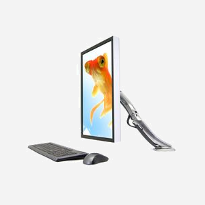 Ergotron MX Bras LCD Bureau Aluminium 45-214-026 pour écran jusqu'à 30" (76.2cm), charge max 13.6kg, VESA 75x75 à 200x200, inclinaison 80°, rotation 90° - Miniature 5