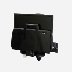 Ergotron 45-230-200 Bras Combo Série 200 Mural Noir pour écran jusqu'à 24" (61cm), charge max 8.2kg, VESA 75/100mm, inclinaison -30/+30°, rotation 360° - Miniature 3