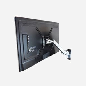 Ergotron Bras Interactif Mural Aluminium 45-296-026, 30"-55" (76-140cm), Charge Max 18.2kg, VESA 200x100mm, Ajust. Vertical 51cm, Panoramique 180° - Miniature 4