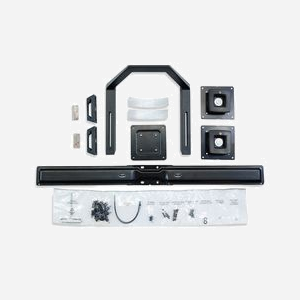 Ergotron 97-783 Kit de Montage Mural Double Écran 17"-26" (43.2-66cm) VESA 50x50/100x100, Charge Max. 16.4kg, Rotation 360°, Noir - Miniature 2