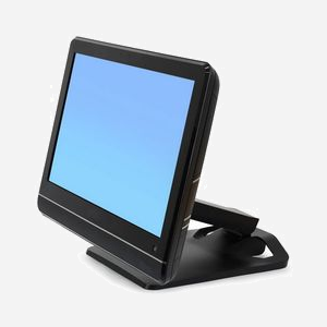 Ergotron Neo-Flex 33-387-085 Support Bureau Ecran Plat jusqu'à 27" (68.6cm), VESA 75/100, Inclinaison -90°/+25°, Rotation 360°, Charge Max 10.8kg, Noir - Miniature 2