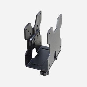 Ergotron 80-107-200 Support CPU Bureau Noir, montage VESA 75/100mm, charge max 2.7kg, compatible client léger/Mac mini, acier, dimensions colis 180x110x150mm.
