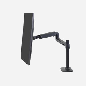 Ergotron LX Series 45-537-224 Bras Support Écran LCD Bureau Poteau Long 34" (86.4 cm) Noir - Montage Bureau 75x75/100x100mm - Inclinaison 75° - Miniature 3