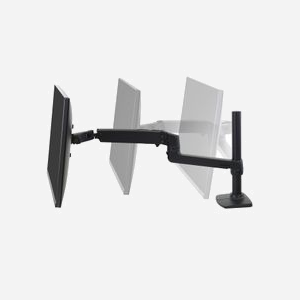 Ergotron LX Series 45-537-224 Bras Support Écran LCD Bureau Poteau Long 34" (86.4 cm) Noir - Montage Bureau 75x75/100x100mm - Inclinaison 75° - Miniature 4
