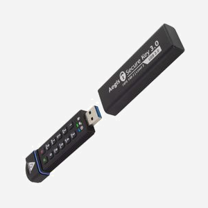 Apricorn ASK3-16GB : Clé USB 16Go USB 3.2 Gen 2 Type-A, Lecture 195Mo/s, Ecriture 162Mo/s, Clavier PIN intégré, Chiffrement matériel, Compatible Windows/Mac/Linux - Miniature 4