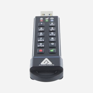 Apricorn ASK3-16GB : Clé USB 16Go USB 3.2 Gen 2 Type-A, Lecture 195Mo/s, Ecriture 162Mo/s, Clavier PIN intégré, Chiffrement matériel, Compatible Windows/Mac/Linux - Miniature 5