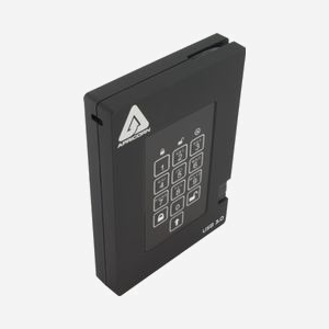 Apricorn Aegis Fortress 4 To SSD 2.5" USB Type-A 3.2 Gen 1, Lecture/Écriture 350 Mo/s, AES-XTS 256-bit, Résistant Chocs/Vibrations/Eau, Clavier PIN, Noir - Miniature 2
