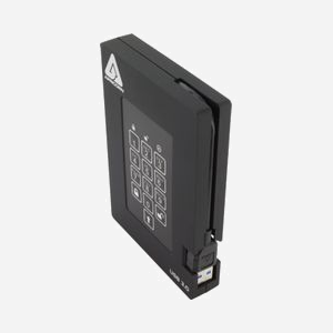 Apricorn Aegis Fortress 4 To SSD 2.5" USB Type-A 3.2 Gen 1, Lecture/Écriture 350 Mo/s, AES-XTS 256-bit, Résistant Chocs/Vibrations/Eau, Clavier PIN, Noir - Miniature 4