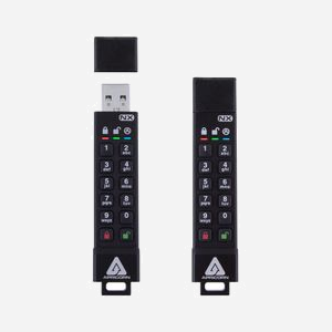 Apricorn ASK3-NX-64GB Clé USB 64Go USB Type-A 3.2 Gen 2 (3.1 Gen 2) 77/72 Mo/s Lecture/Ecriture, IP67, Clavier PIN, Lecteur Empreinte Digitale - Miniature 2