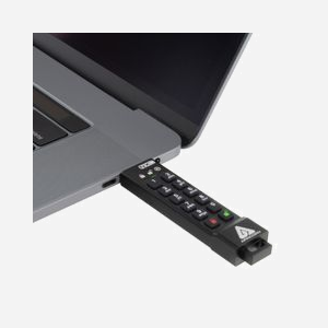 Apricorn Aegis Secure Key 3NXC 64GB USB 3.2 Gen 1 Type-A Noir, Clavier Intégré, AES-XTS 256-bit, FIPS 140-2, IP68 - Miniature 3