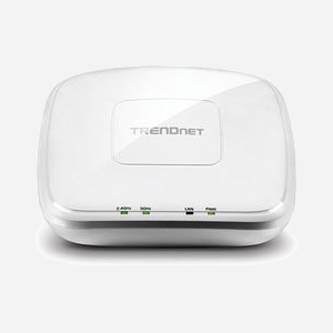 Trendnet TEW-821DAP v1.0R Point d'accès WiFi AC1000 Dual Band 2.4/5 GHz, 1000 Mbit/s, 2x antennes internes 4 dBi, 1x RJ45 Gigabit, WEP/WPA/WPA2