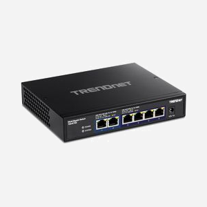 Trendnet TEG-S762 : Switch 6 Ports 10G Ethernet RJ-45 (100/1000/10000) - Capacité 60 Gbit/s, MAC 16K entrées, Standards IEEE 802.3ab/an/az/bz/u