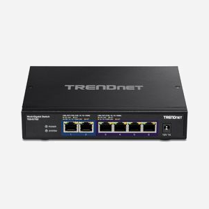 Trendnet TEG-S762 : Switch 6 Ports 10G Ethernet RJ-45 (100/1000/10000) - Capacité 60 Gbit/s, MAC 16K entrées, Standards IEEE 802.3ab/an/az/bz/u - Miniature 2