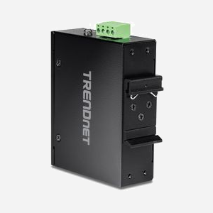 Trendnet TI-M12 Régulateur Ethernet 2x RJ45 10/100 Mbps, RS-232, Alimentation 12-56V, Montage Rail DIN, Boîtier Métal IP30, -40°C à 75°C - Miniature 2
