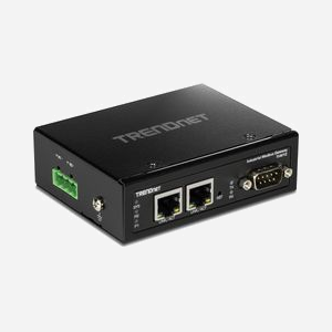 Trendnet TI-M12 Régulateur Ethernet 2x RJ45 10/100 Mbps, RS-232, Alimentation 12-56V, Montage Rail DIN, Boîtier Métal IP30, -40°C à 75°C - Miniature 3
